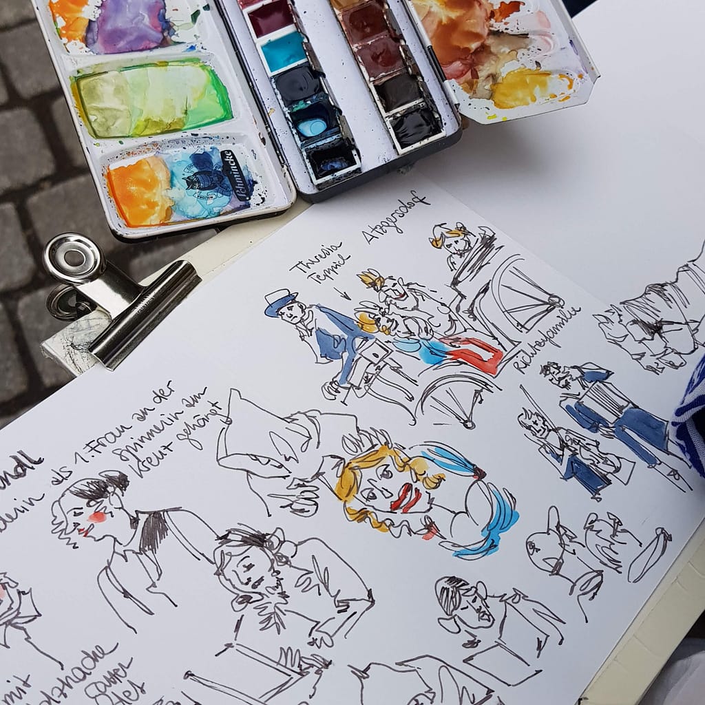 Straßentheater Theaterfink - Auferstehung der hingerichteten Theresia K**, 2019, Sketch von Sandra Biskup