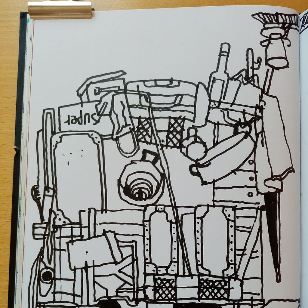 Straßentheater Theaterfink - dwig van Beethoven, der Um-Zugvogel, 2021, Sketch von Alexander "Sascha" Strohmayer